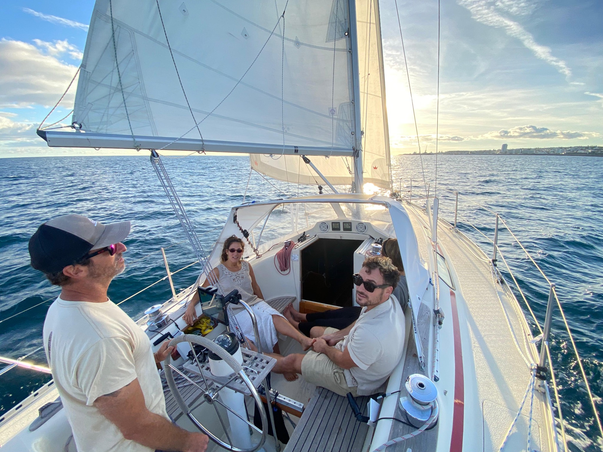 Guests enjoying a sailing experience